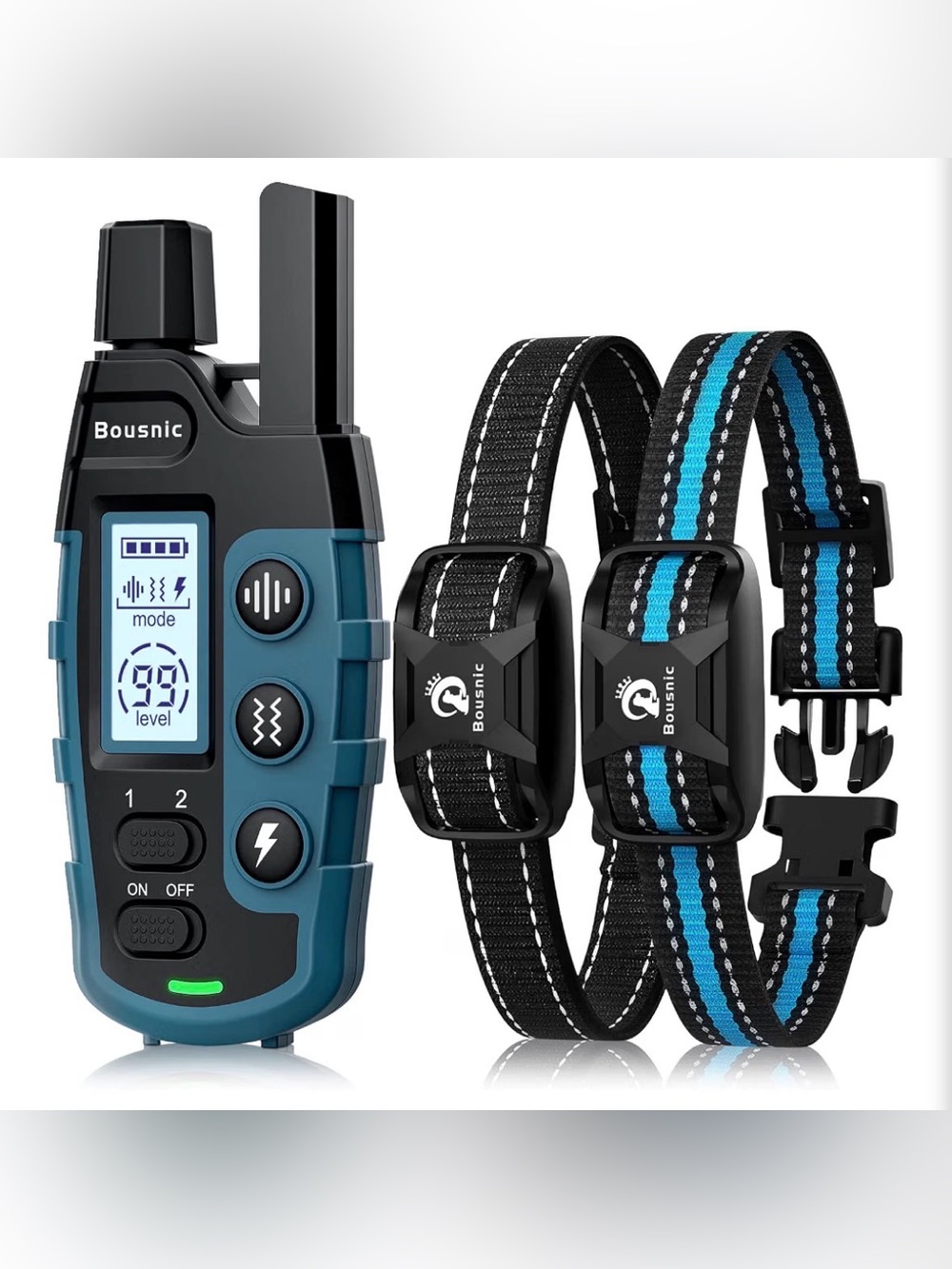 Dog Shock Collar 2 Dogs (5-120Lbs) - 3300 ft Waterproof Training Collar